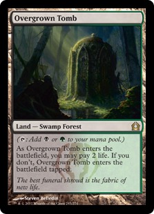 overgrown tomb