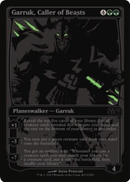 m14 garruk black foil